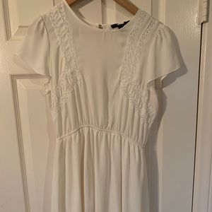 White Casual Mini dress